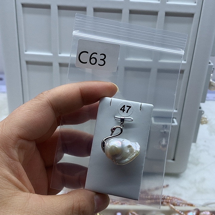 淡水珍珠合金吊坠(不含链)