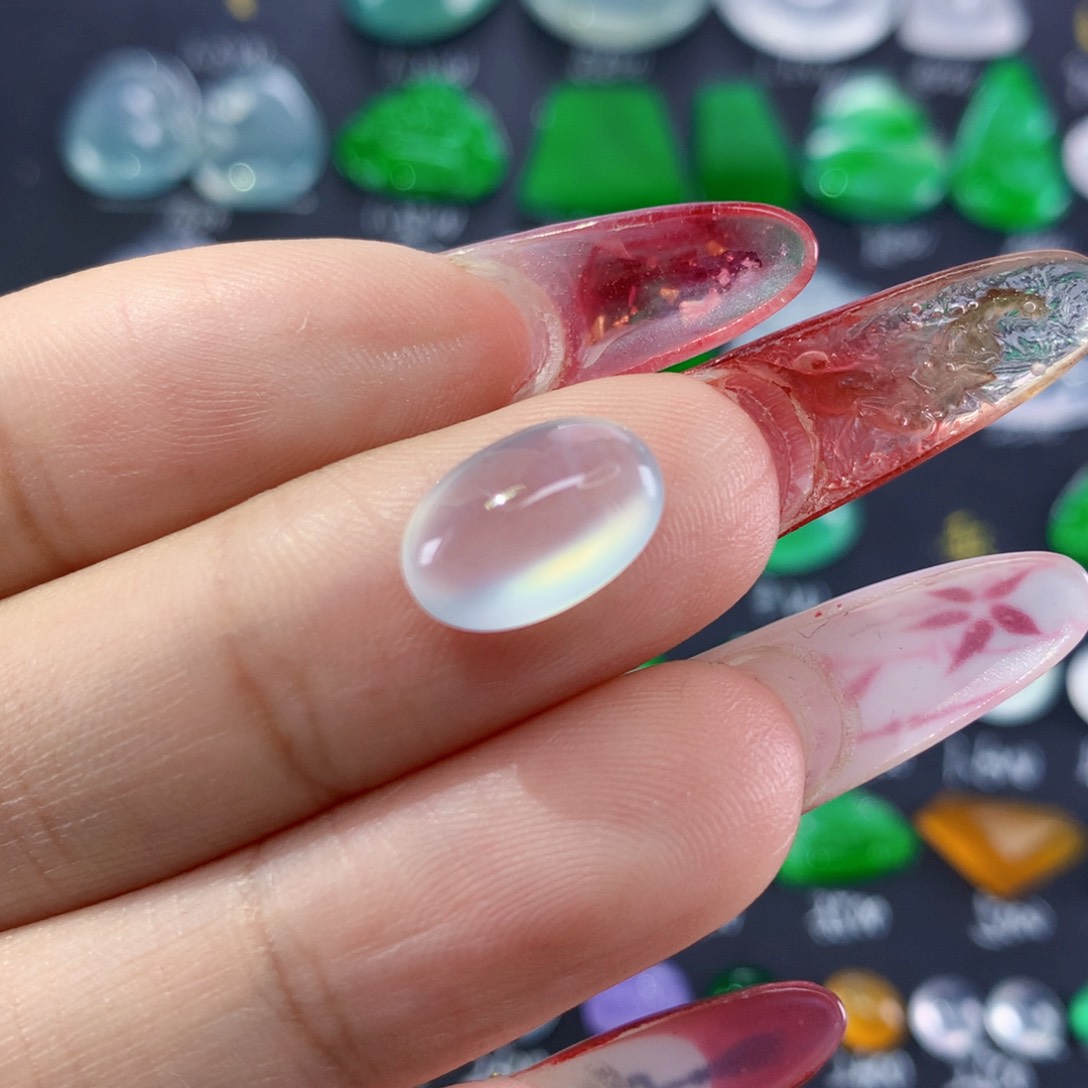 翡翠颈饰未镶嵌纯天然缅甸翡翠A货