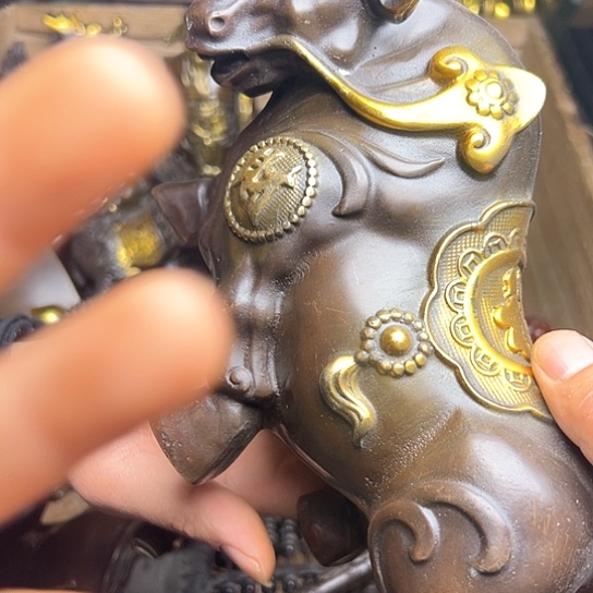 铜制工艺把玩摆件