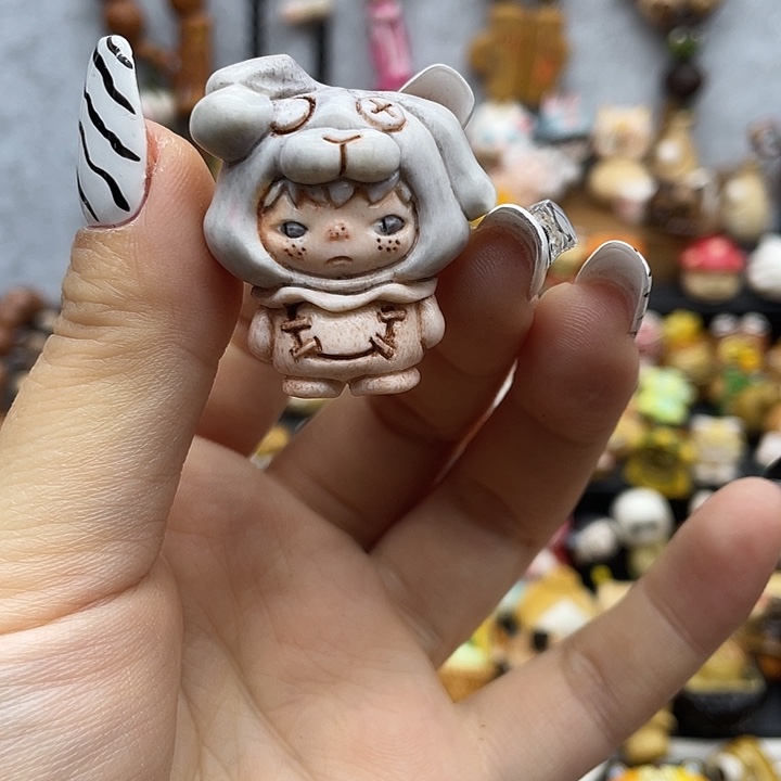 非金属根付娃娃1个