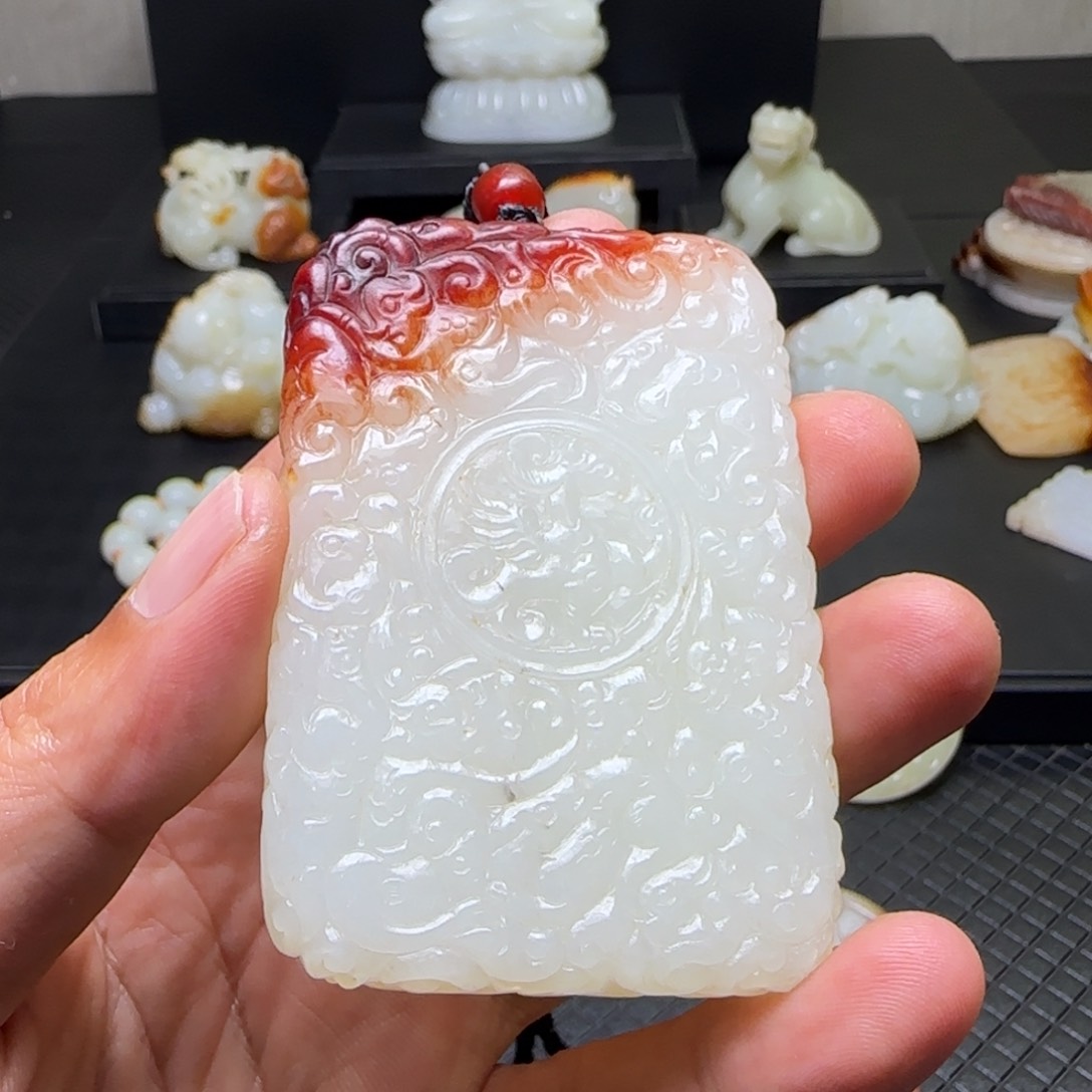 和田玉未镶嵌挂件李*理