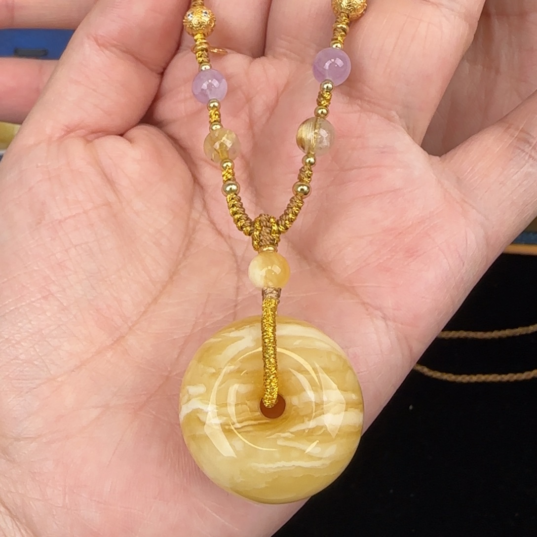 蜜蜡吊坠(赠链)未镶嵌