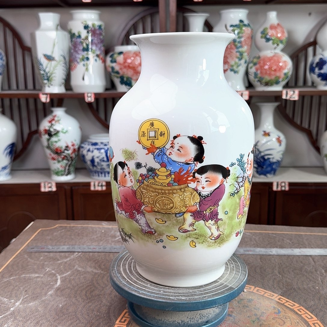 摆件景德镇陶瓷大冬进宝