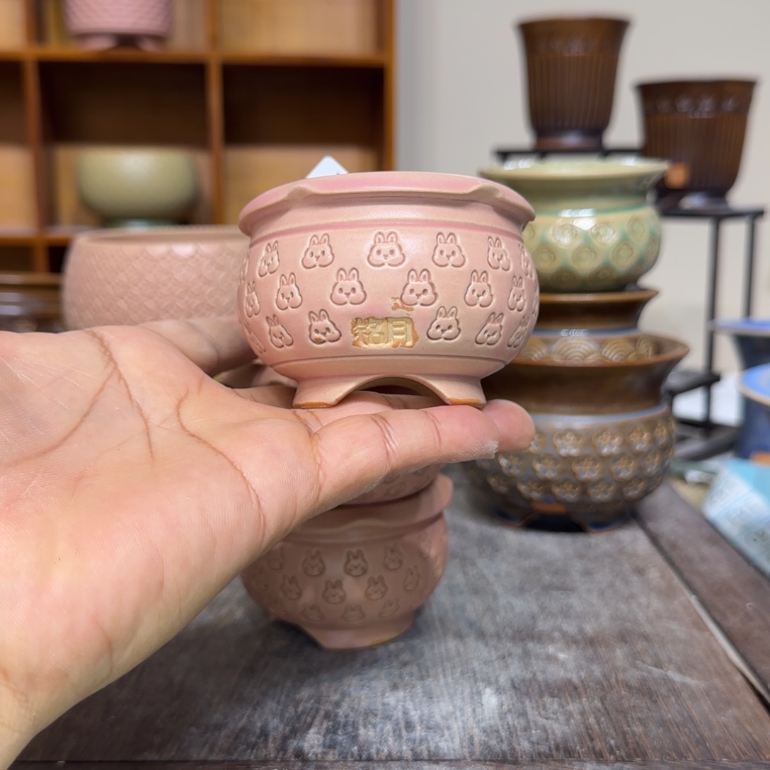 手工花盆  032 内口口径 5.9 cm 