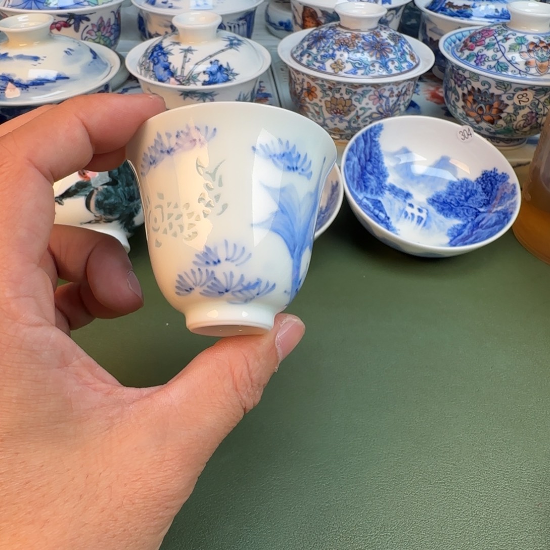 陶纯手工纯手绘茶具348