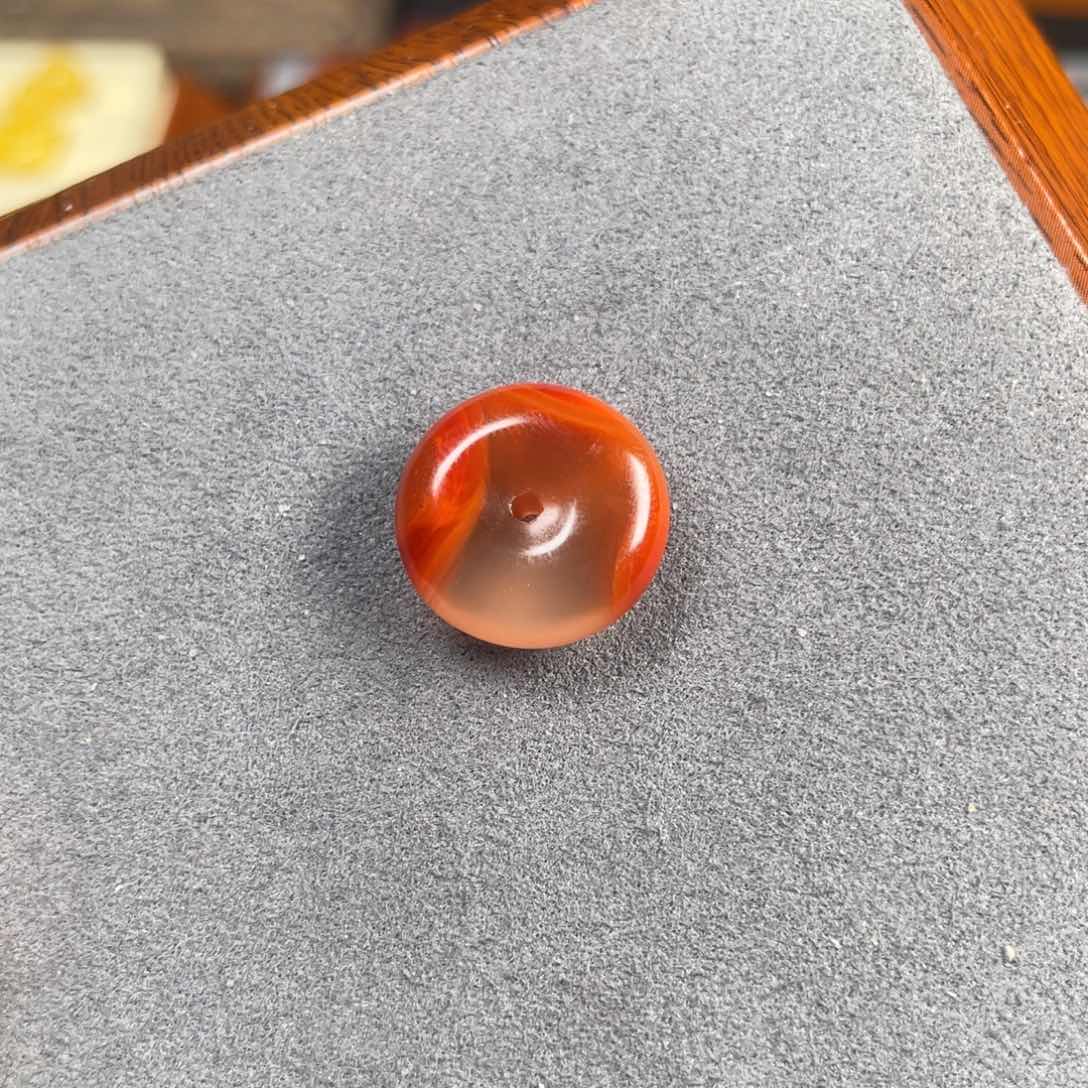 南红玛瑙平安扣未镶嵌