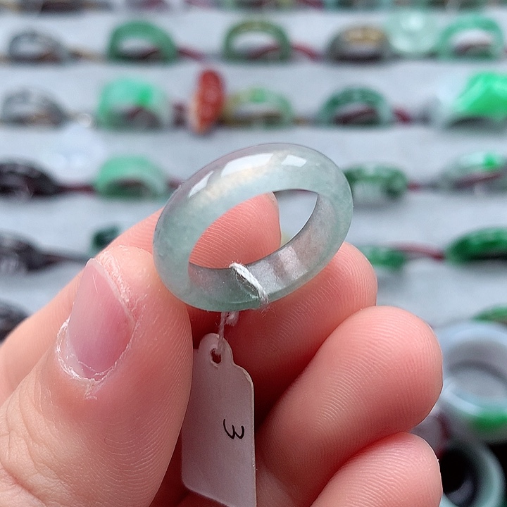 翡翠戒指未镶嵌13-14号