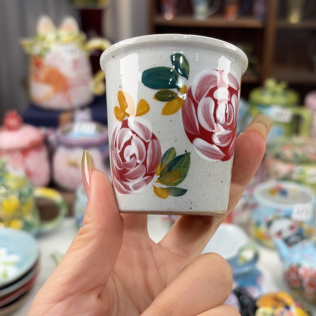 景德镇手绘高温釉下彩陶瓷茶具