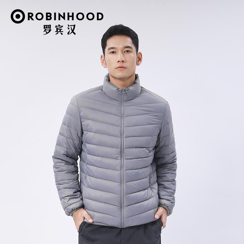 【ROBINHOOD】罗宾汉户外男立领羽绒服外套长袖短款薄款清仓轻便