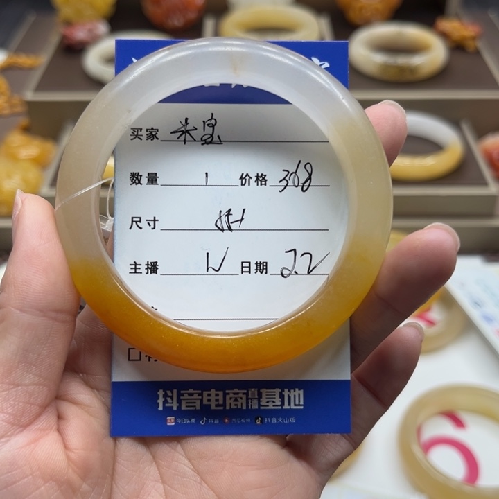 石英质玉（黄龙玉）颈饰未镶嵌米*