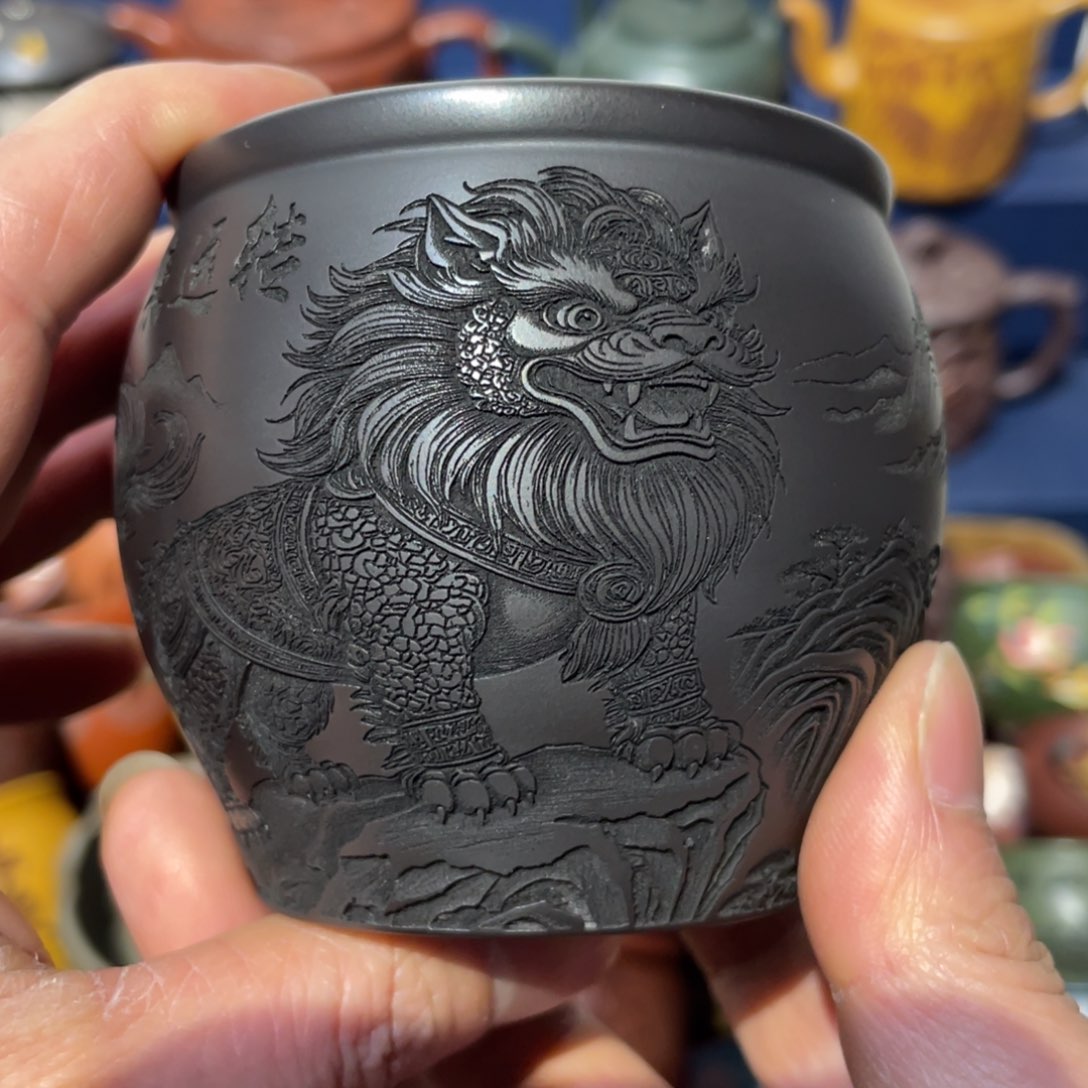 原矿紫砂手工主人杯