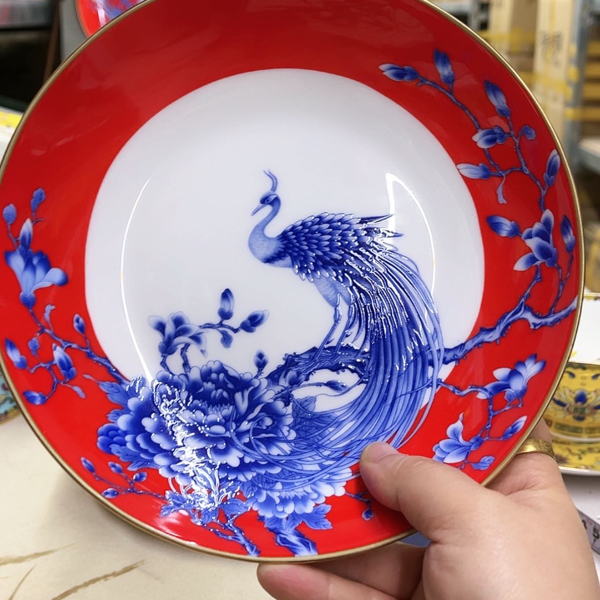 【闪购商品】骨瓷10英寸1深红。。。。