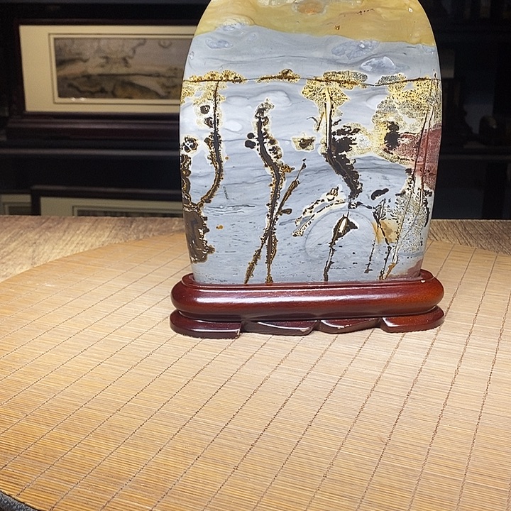 香榧木广西柳州国画石