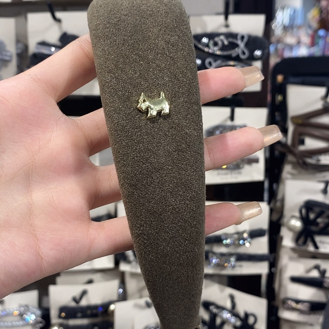 布艺铁合金绿咖发箍