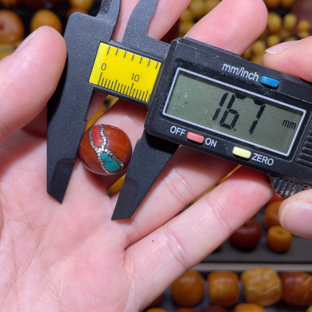 琥珀未镶嵌裸石苹果珠