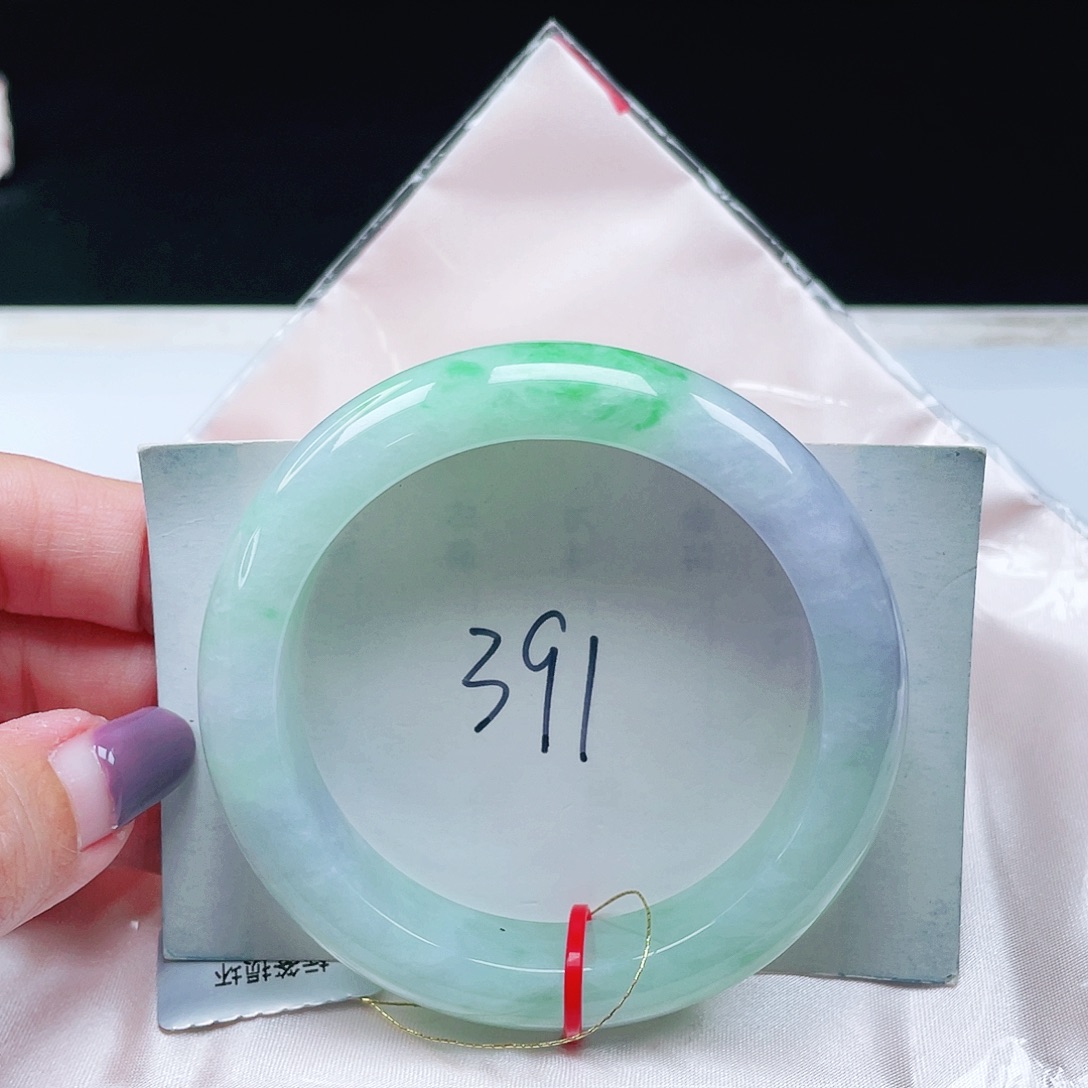 翡翠未镶嵌手镯缅甸翡翠55+
