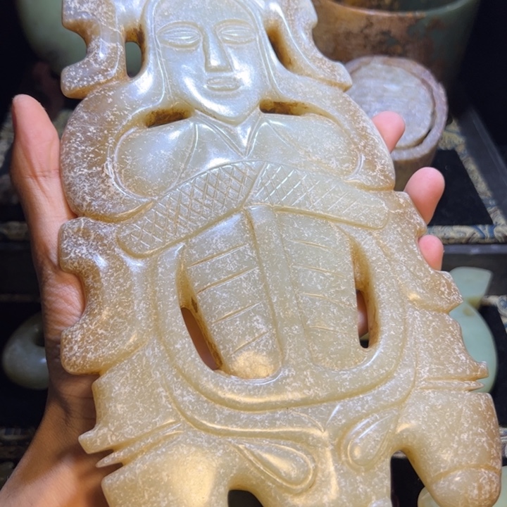 香***者玉玉摆件勾云佩器形