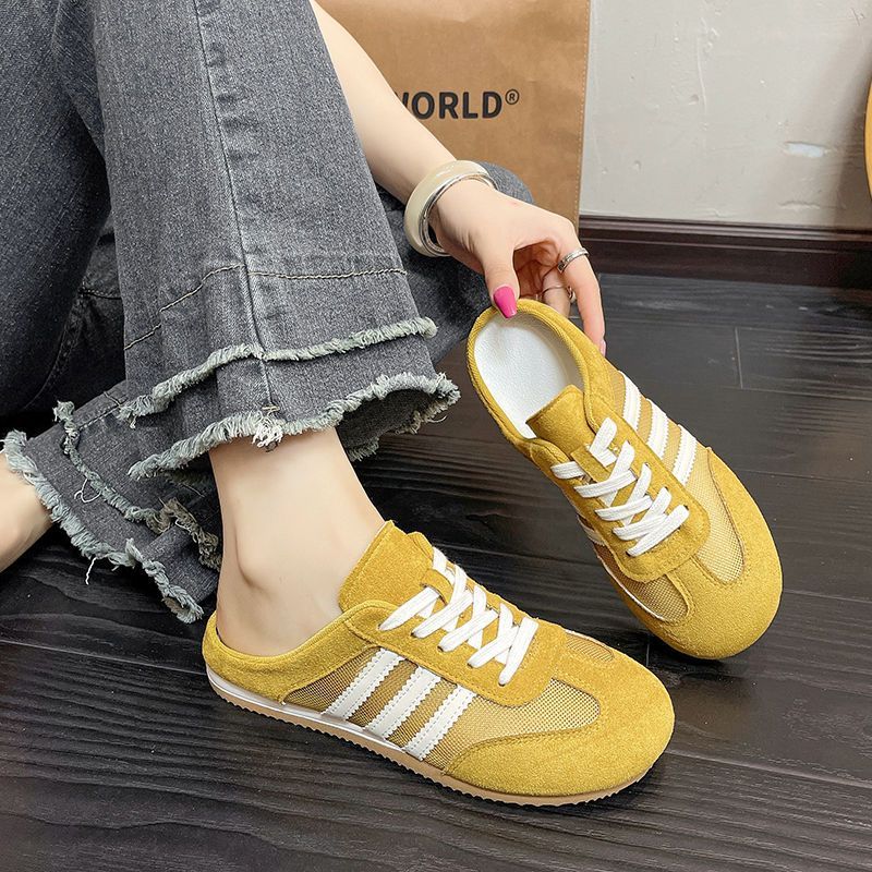 【断码扣号001-060】半拖鞋女夏外穿超火无跟德训鞋一蹬懒人凉拖