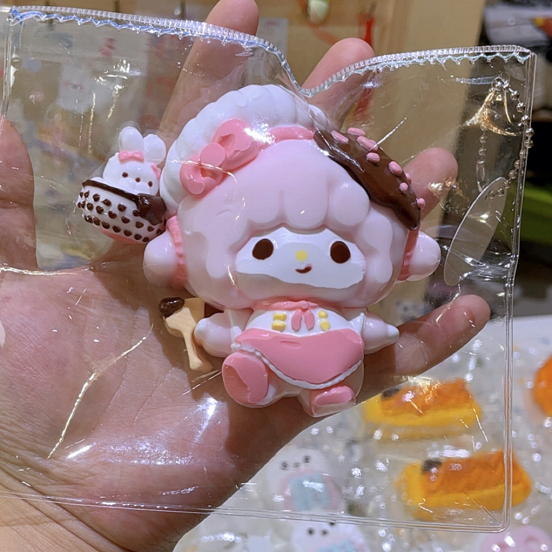 现货厨师小羊捏捏解压手工玩具无开箱不售后