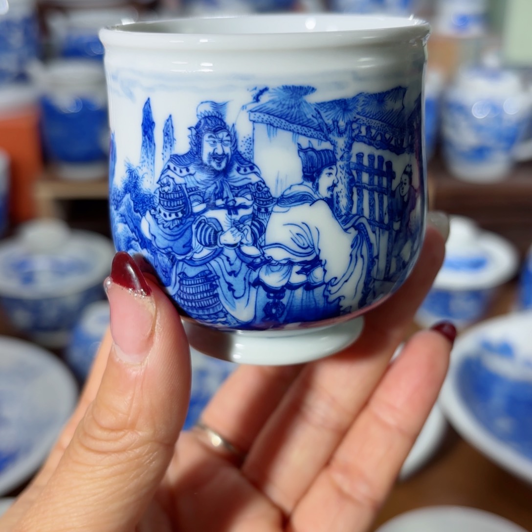 杯全手工全手绘陶瓷