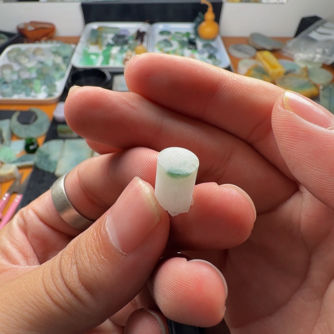 定制翡翠未镶嵌8mm*12mm材料