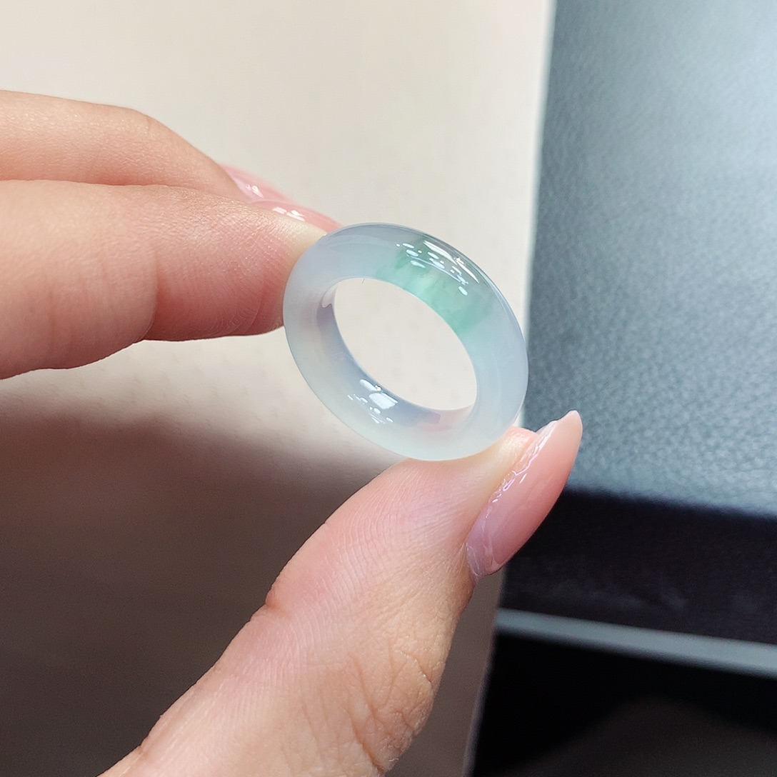 未镶嵌戒指翡翠6.7号