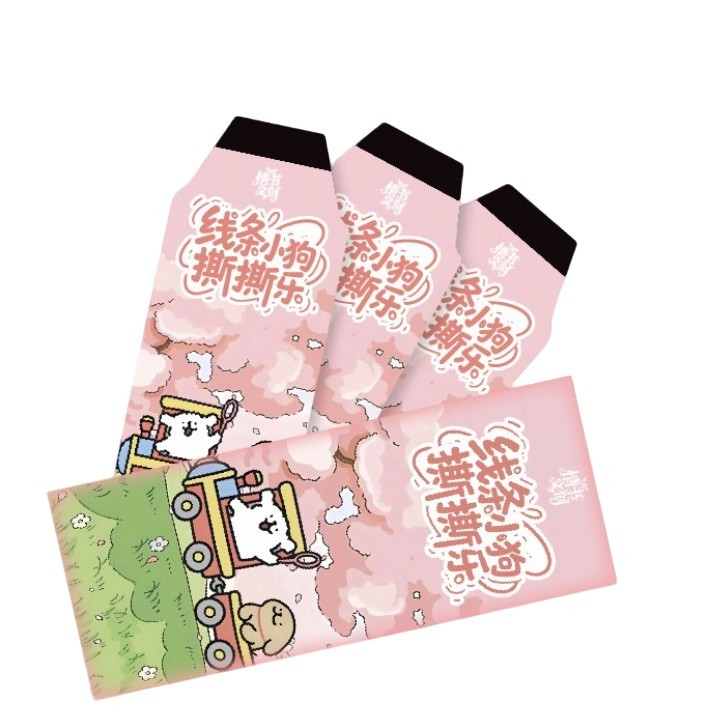 【叠叠】情书文创线条小狗拍立得撕撕乐