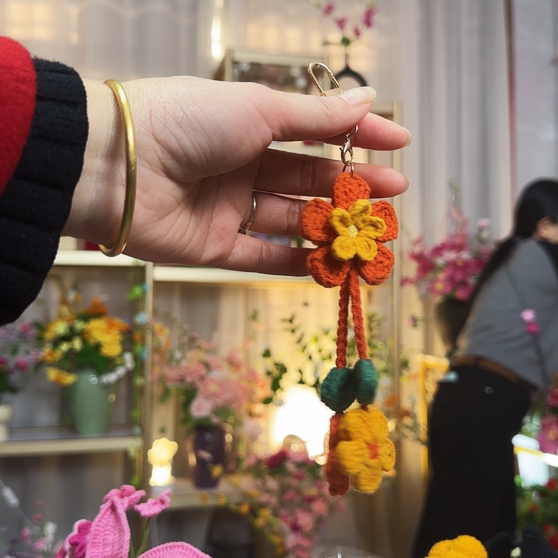 纯手工钩织手工钩织设计挂件