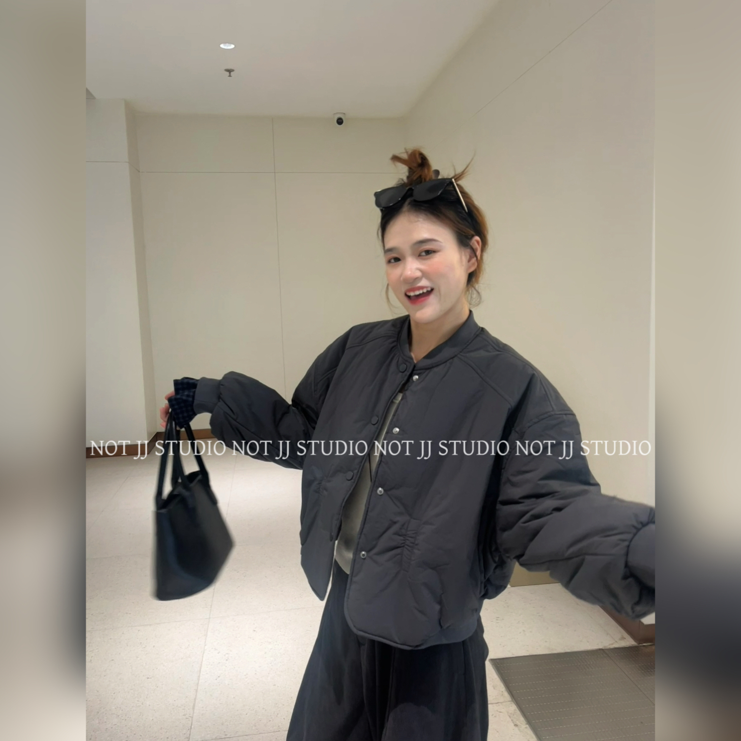 不是JIANJIAN【魔法夹克】宽松时尚轻薄休闲小个子棒球服夹克棉衣