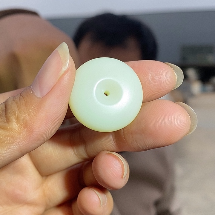 未镶嵌手链和田玉平安扣羊脂白