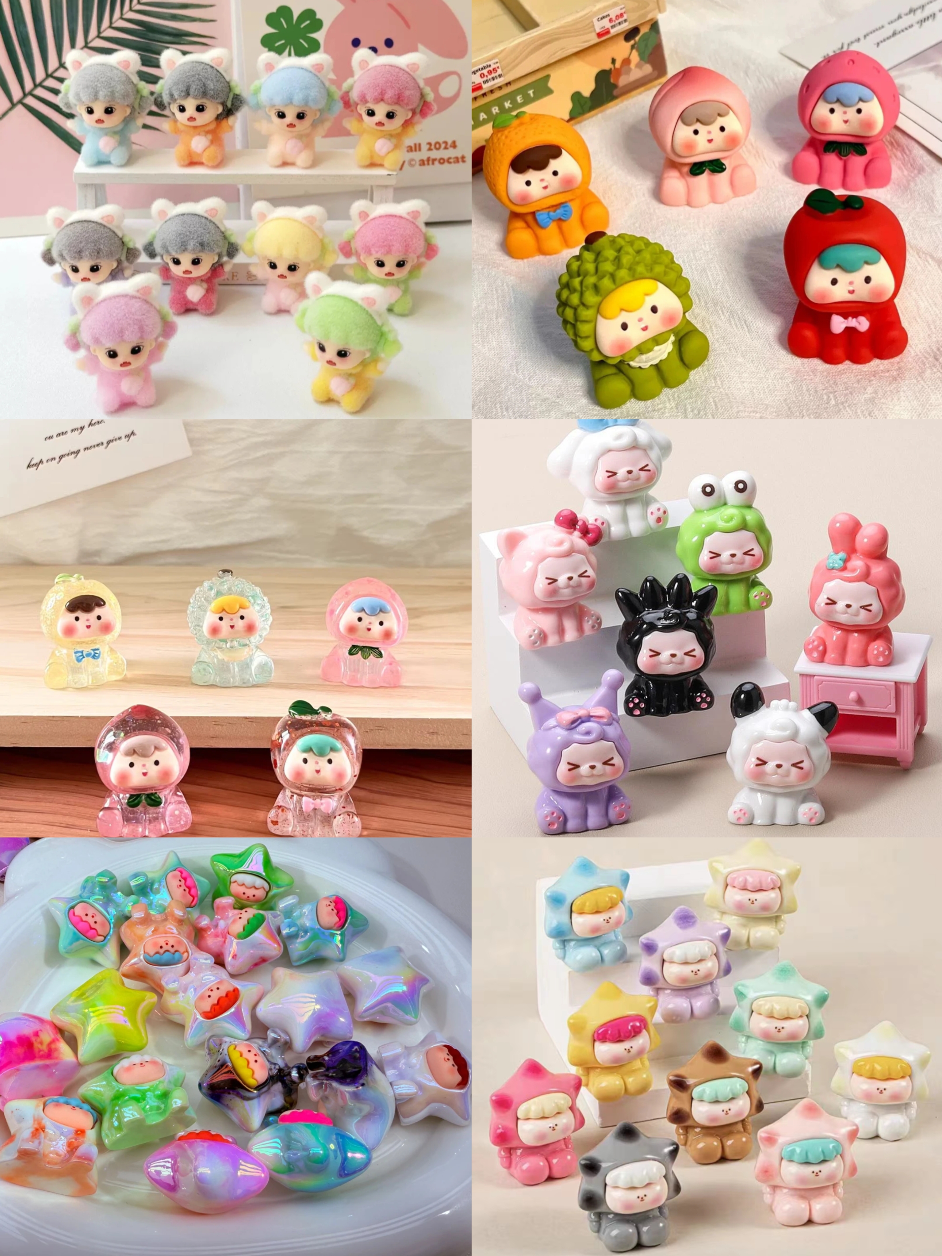 diy萌粒混拆摆件