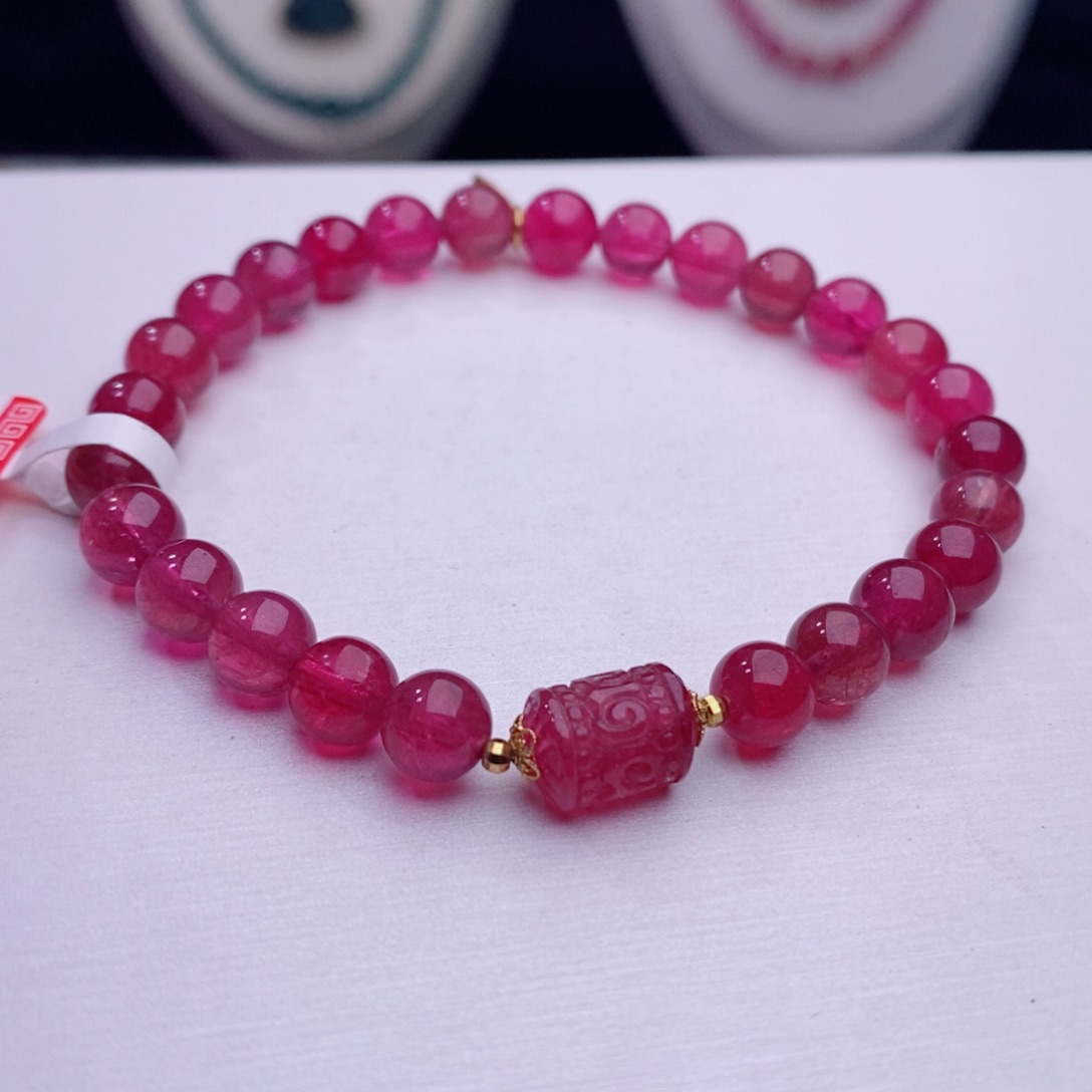 18K金镶嵌手链碧玺碧玺A手链