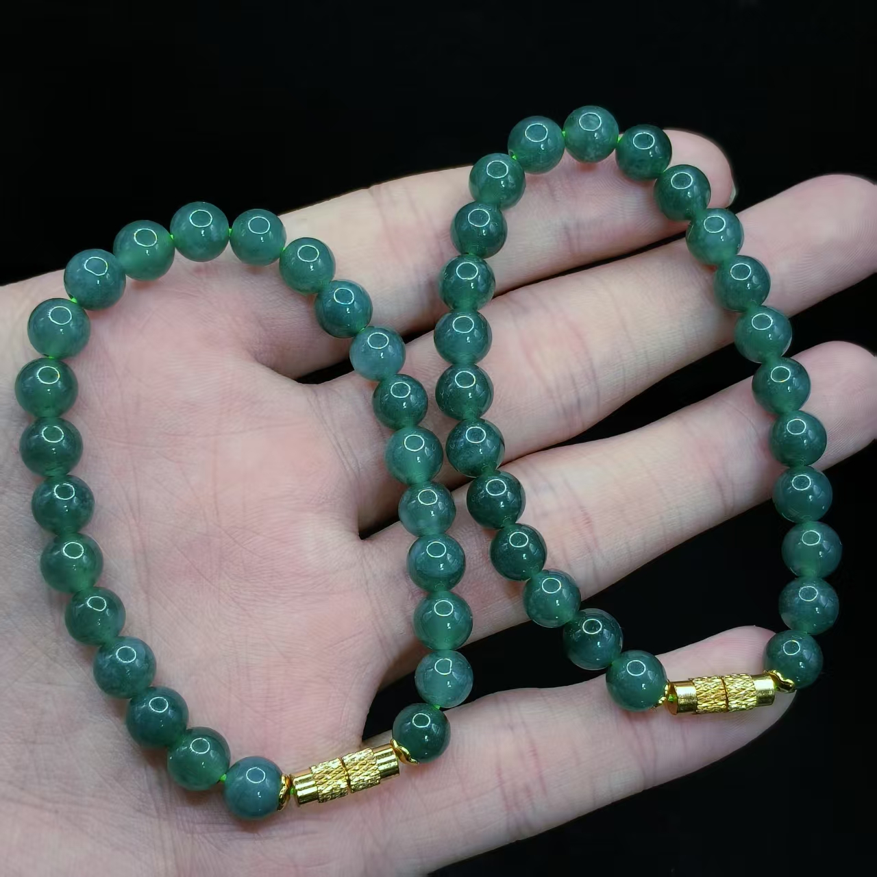 【李想精选】翡翠单圈手链Y13【多样性发其一】约6mm+