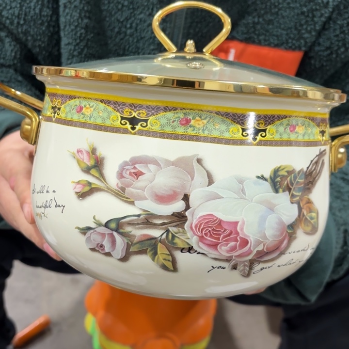 22公斤珐琅搪瓷古典大炖锅1个