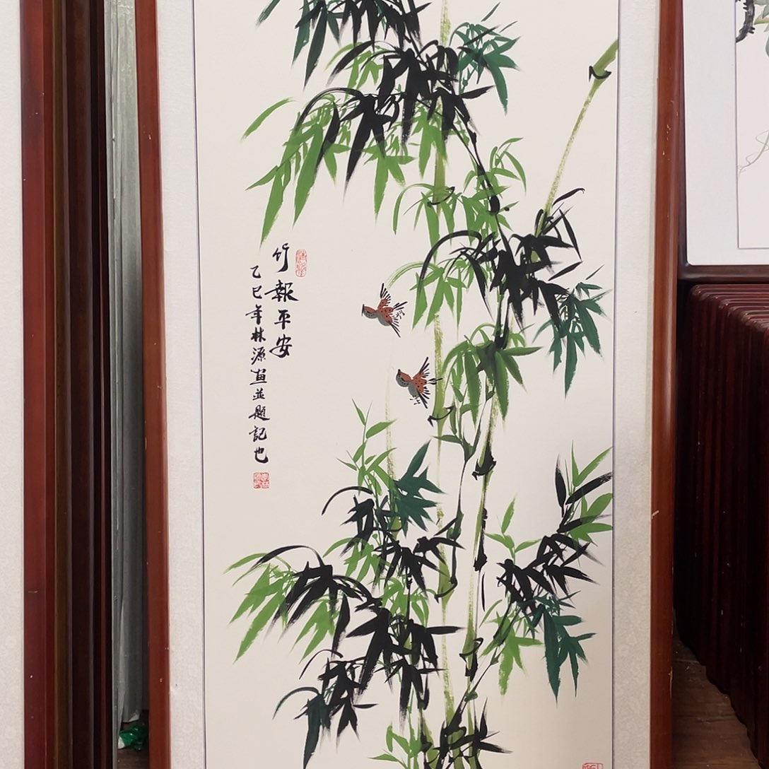 国画带框尺寸63*123厘米