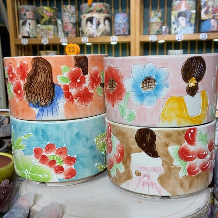 红陶景德镇艺术手绘作品
