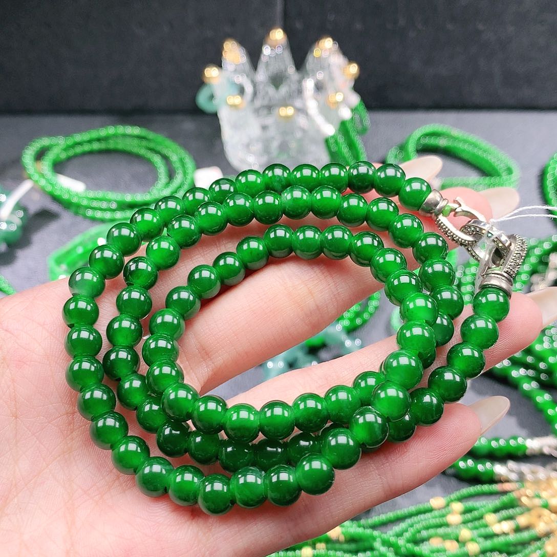 雨***哥翡翠未镶嵌手链项链