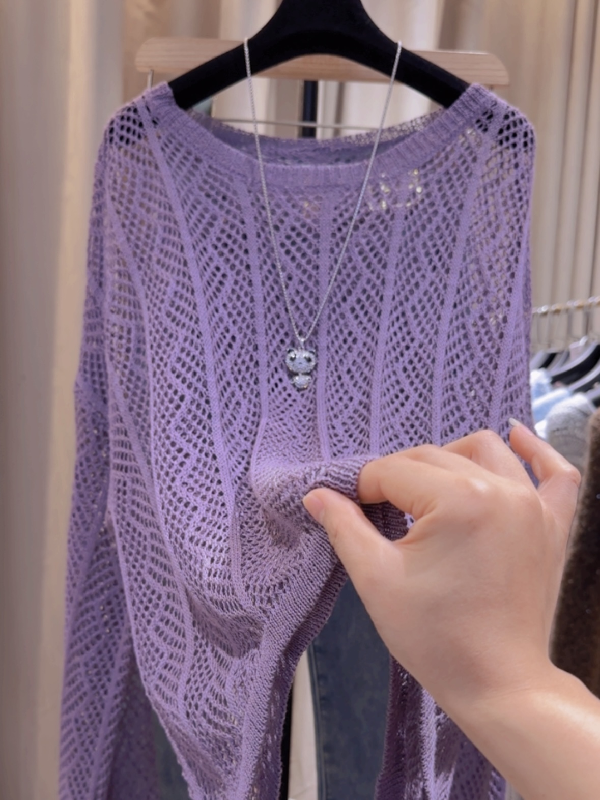 秋冬季新款洋气百搭宽松氛围感圆领长袖毛衣女（小曾专属）