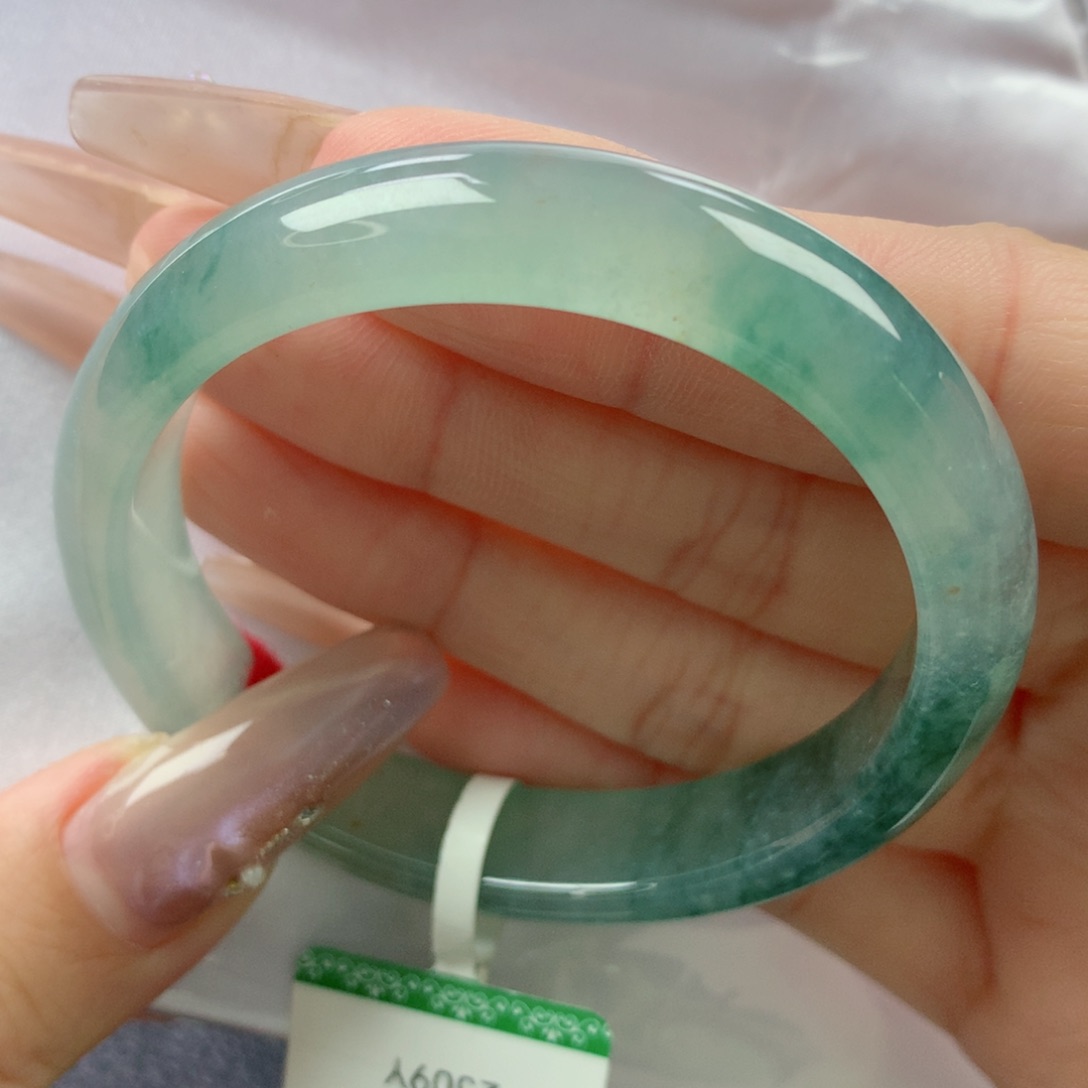 未镶嵌手镯翡翠缅甸天然翡翠A货52贵妃