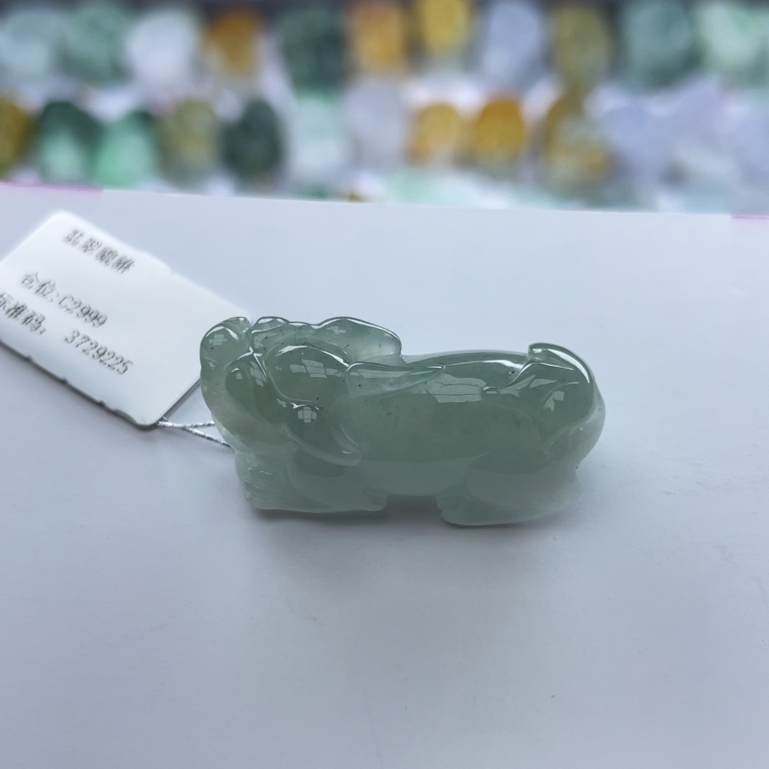 翡翠颈饰未镶嵌貔貅