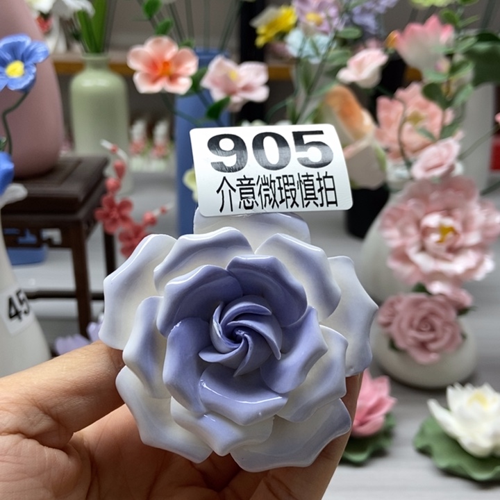 陶瓷手工制作陶瓷花
