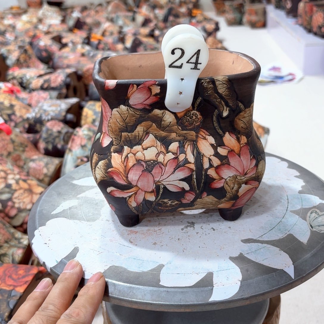 花盆紫砂陶瓷多肉花盆精品