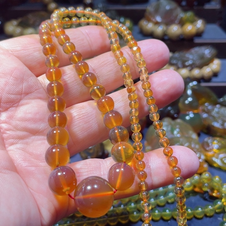 琥珀手链未镶嵌天然