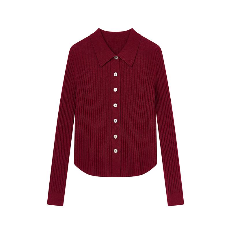 【达人专属】时尚Polo领针织套衫N8589