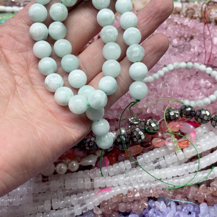 玛瑙/玉髓合金珠宝半成品一条10m海纹石