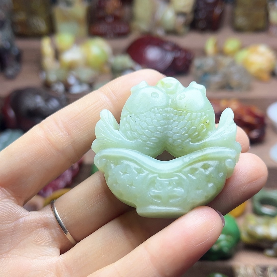 白玉菩提吊坠29。。