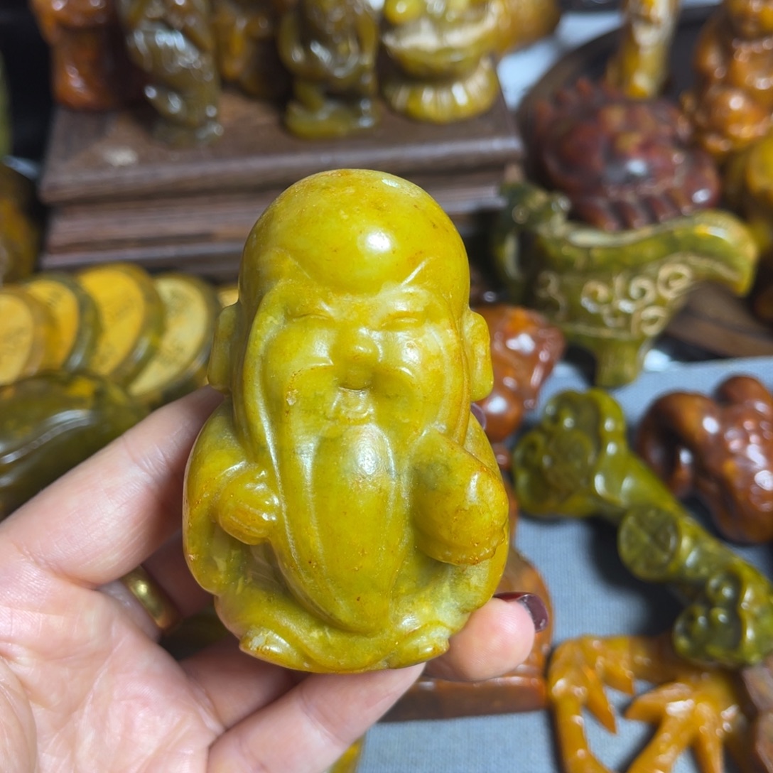 蛇纹石玉合金颈饰