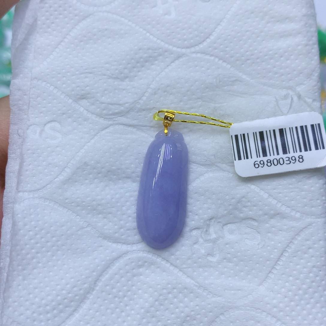 颈饰18K金镶嵌翡翠翡翠