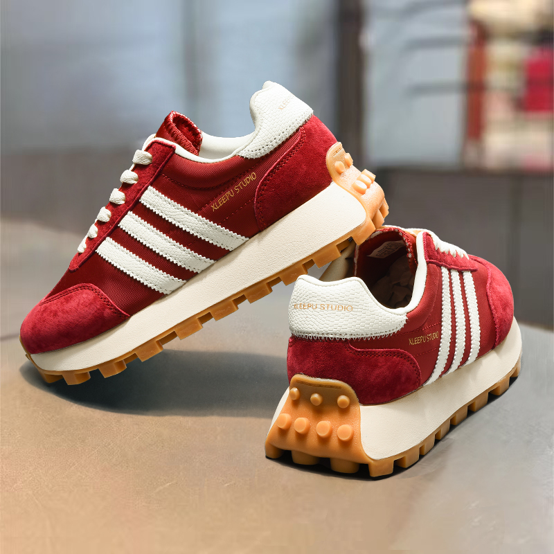 轻奢男鞋厚底阿甘鞋增高运动低帮德训鞋开车男鞋夏季透气真皮男鞋