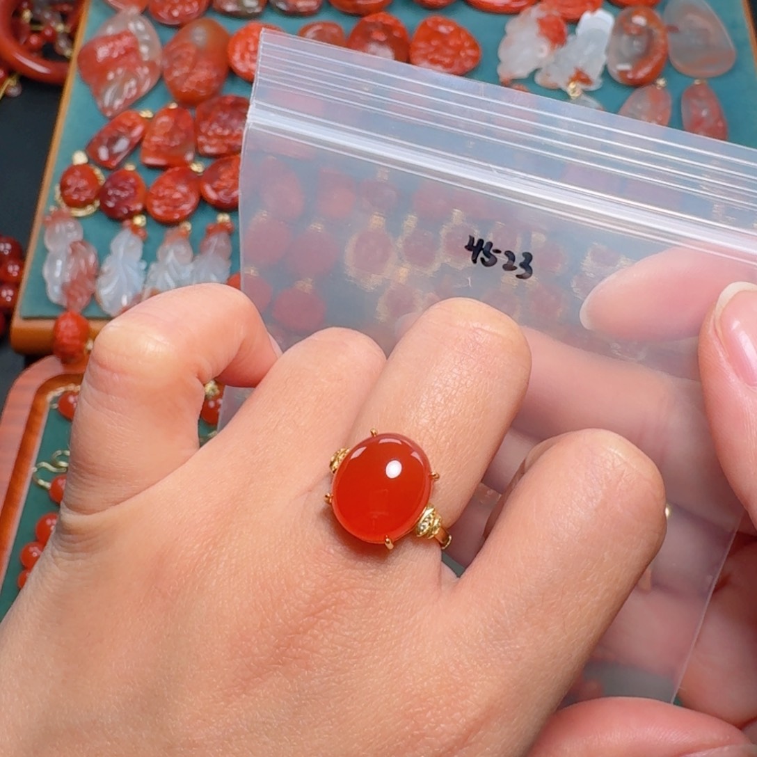 南红玛瑙南红银S925镶嵌